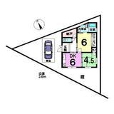Floor plan. 12.8 million yen, 2DK, Land area 99.17 sq m , Building area 38.11 sq m