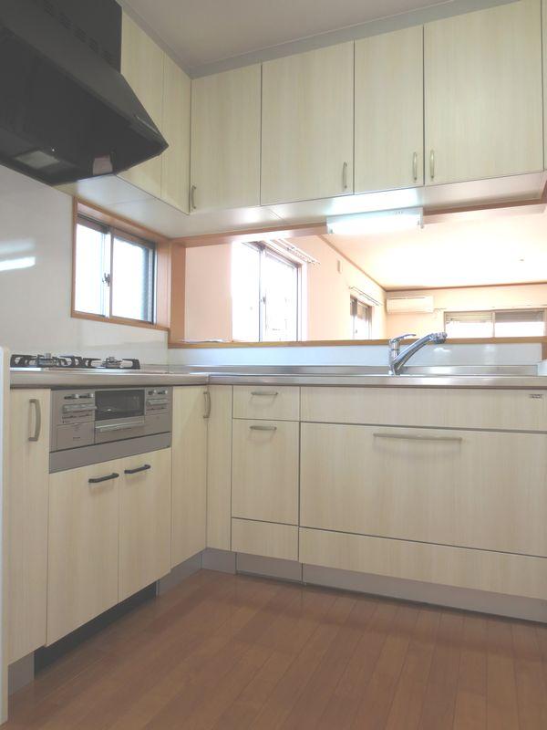 Kitchen. Face-to-face of the L-shaped kitchen