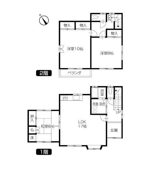 Floor plan. 15,980,000 yen, 3LDK, Land area 137.72 sq m , Building area 97.71 sq m