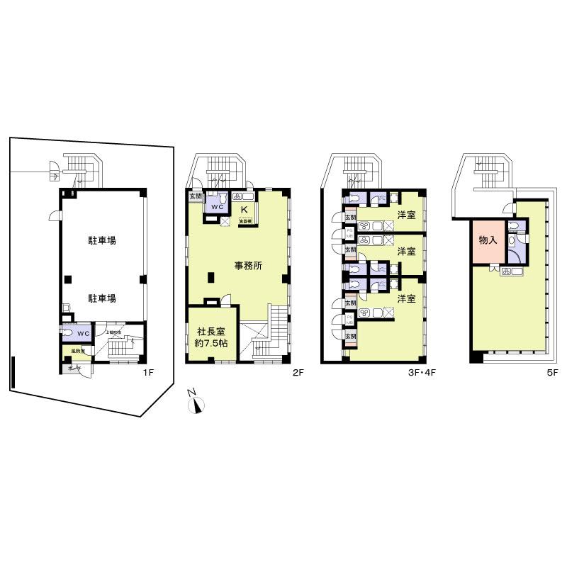 Floor plan. 74,800,000 yen, 6K, Land area 181.12 sq m , Building area 289.52 sq m