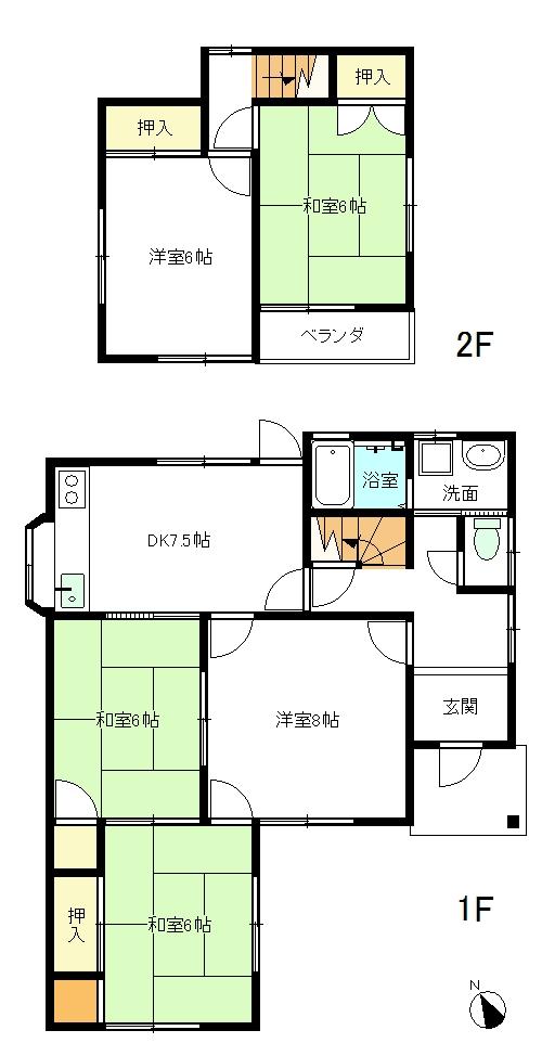 Floor plan. 23 million yen, 5DK, Land area 166.59 sq m , If the building area 90.26 sq m drawings and the present situation is different, it has a current state priority