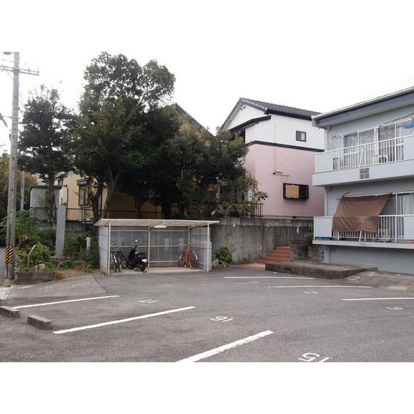 Parking lot. & Bicycle