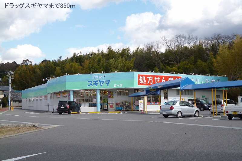 Dorakkusutoa. drag Sugiyama 850m until (drugstore)