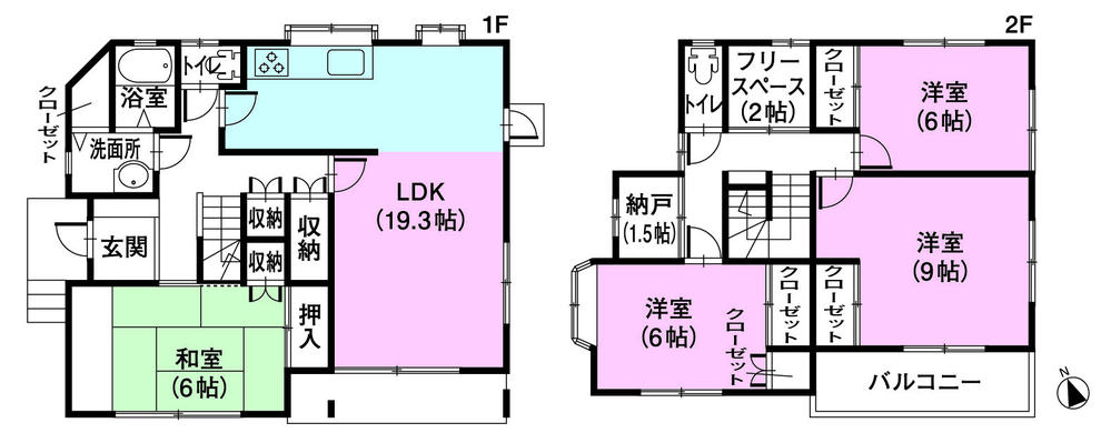 Floor plan. 23.8 million yen, 4LDK, Land area 130.12 sq m , Building area 121.31 sq m