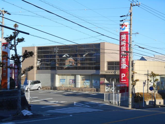 Bank. Okazakishin'yokinko until the (bank) 430m