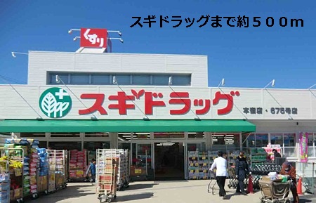 Dorakkusutoa. Cedar drag 500m to Hon'yado store (drugstore)