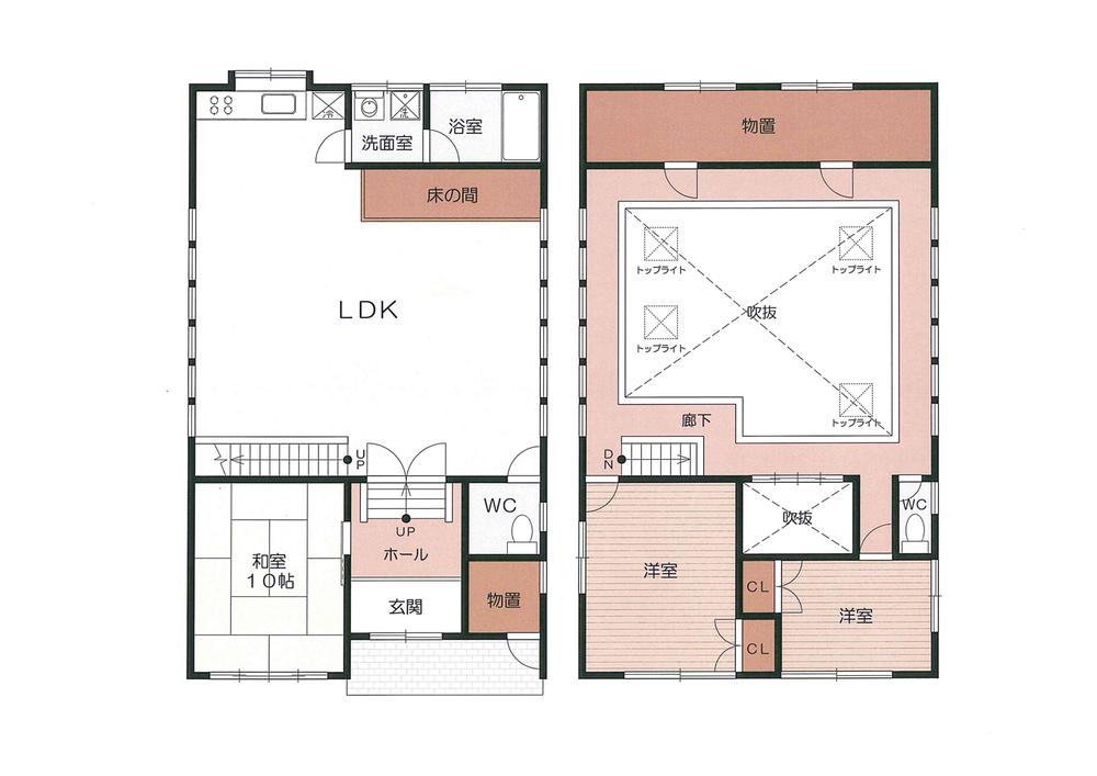 Floor plan. 28,700,000 yen, 4LDK, Land area 255.24 sq m , Building area 182.59 sq m
