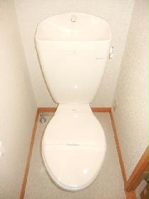 Toilet. It is a photograph of the same type of room.