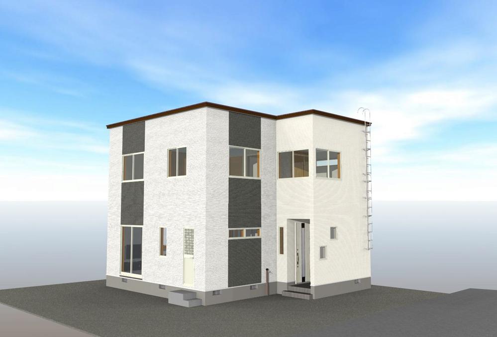 Rendering (appearance). San Garden trees No.10 4LDK hybrid housing