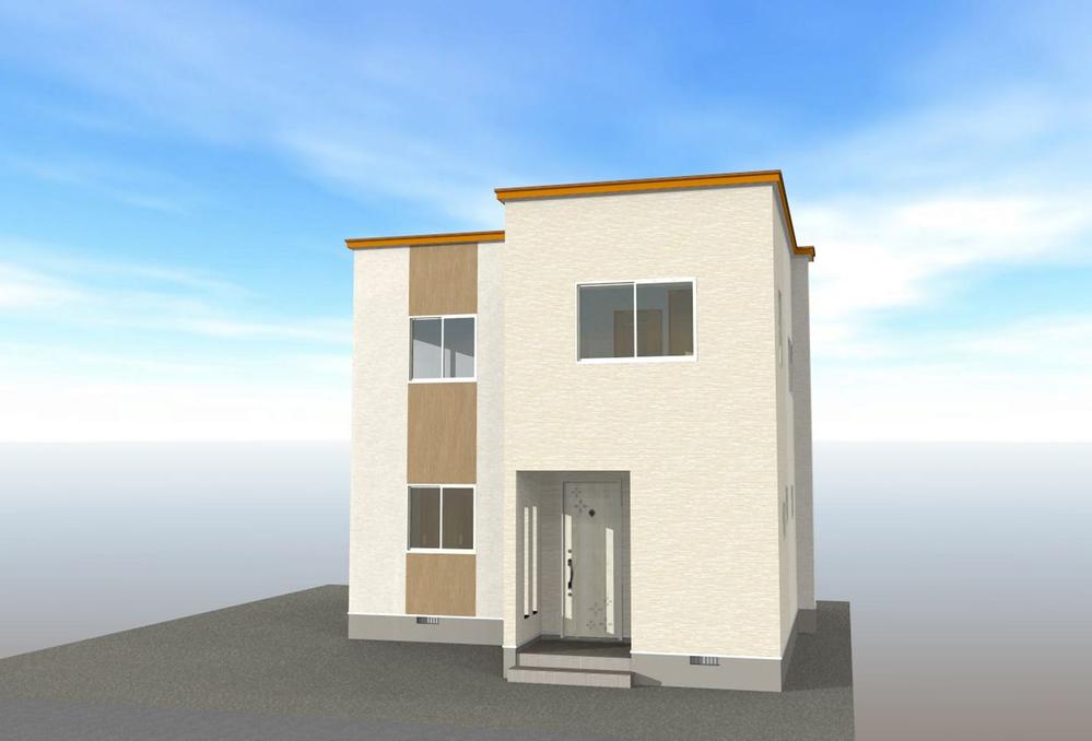 Rendering (appearance). San Garden trees No.9 4LDK hybrid housing