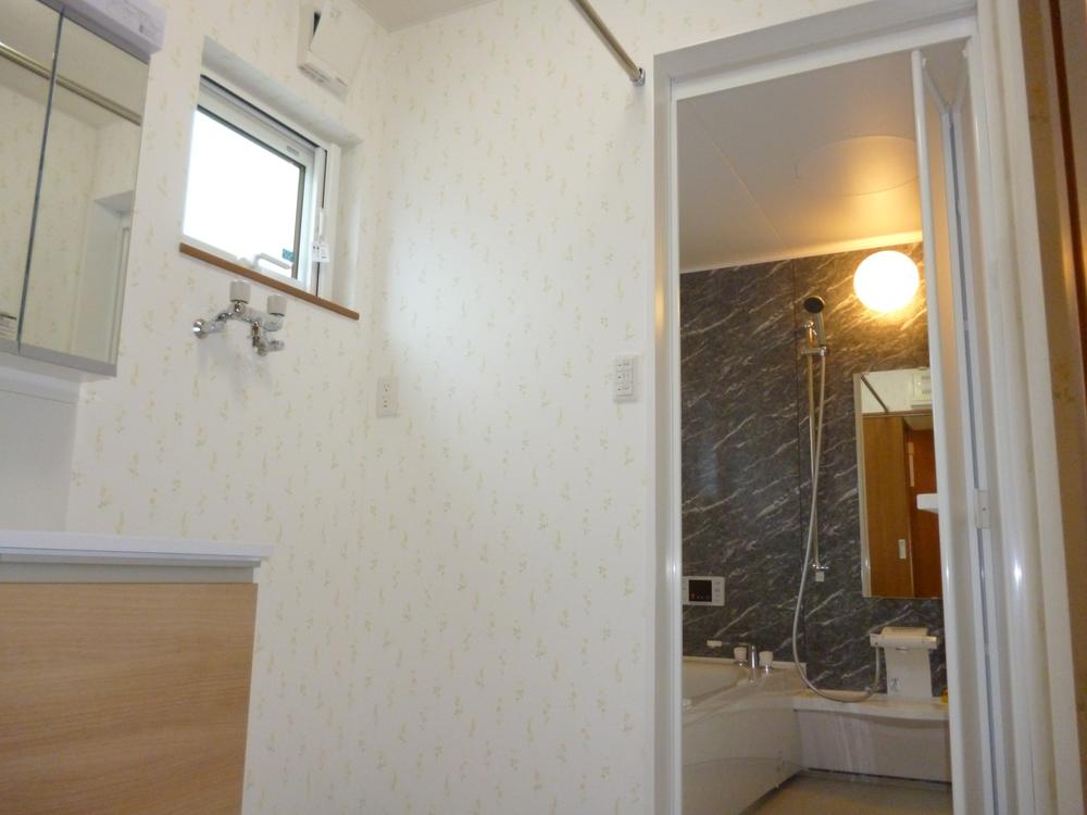 Bathroom. Bathroom seen from the basin dressing room