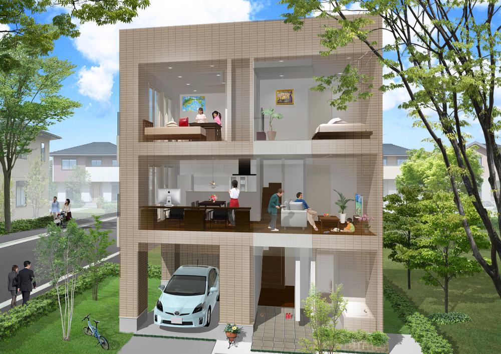 Other introspection. It is a cross-sectional image view as seen from the east.