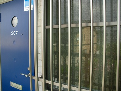 Entrance. Entrance side window - is a security OK!