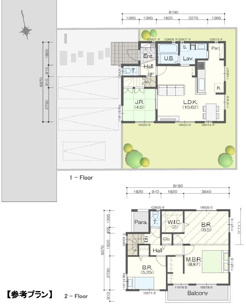 Building plan example (floor plan). Building plan example Building price 15 million yen Building area 96.26 sq m