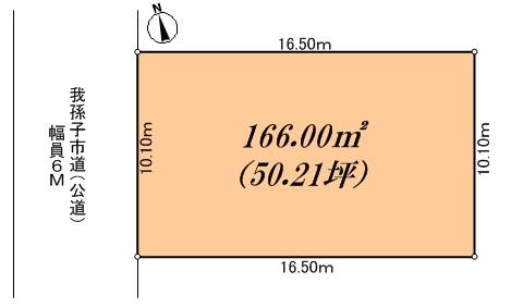Compartment figure. Land price 8 million yen, Land area 166 sq m