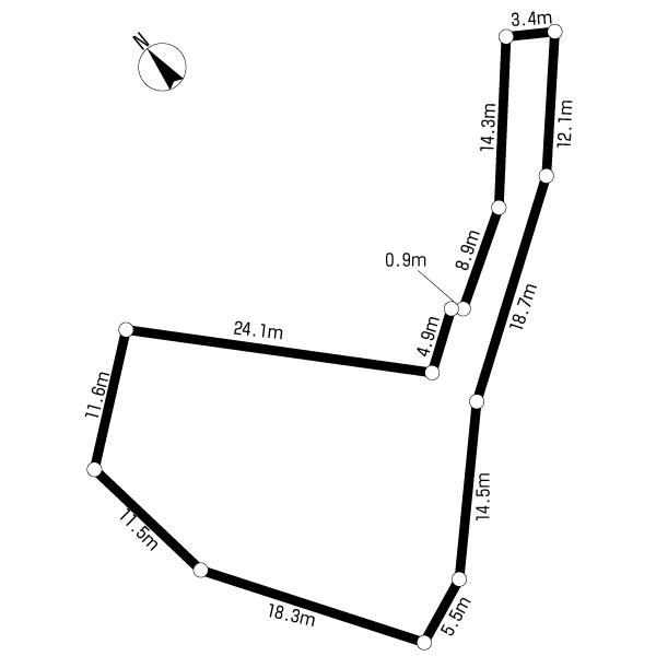 Compartment figure. Land price 16.5 million yen, Land area 622.61 sq m