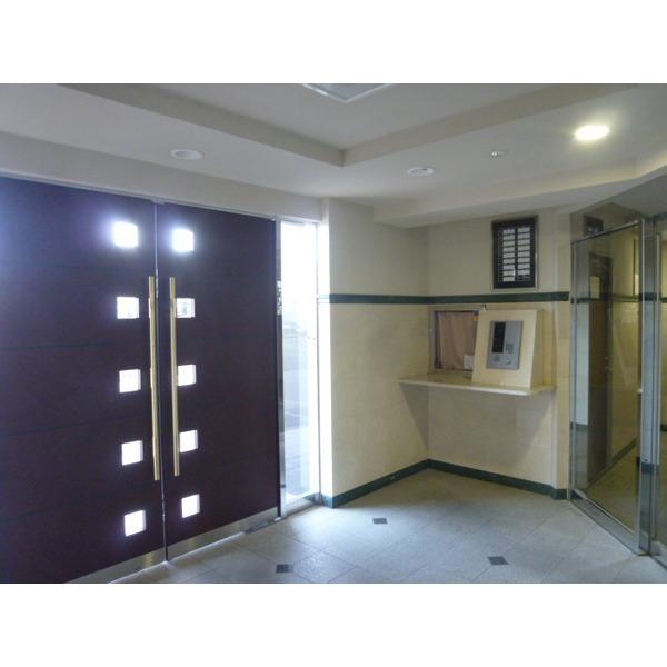 Entrance. Building manager office