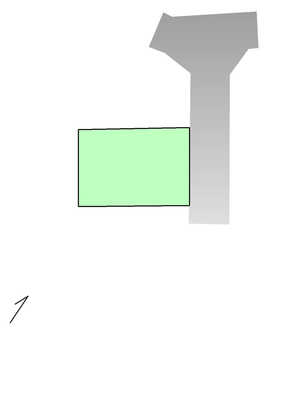Compartment figure. Land price 8.8 million yen, Land area 105.05 sq m quiet residential area! Plan is also easy to put so-shaping areas of! ! 