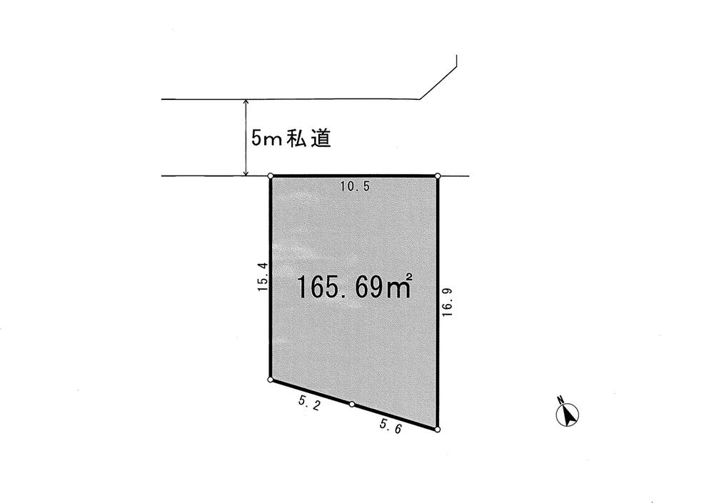 Compartment figure. Land price 20.8 million yen, Land area 165.69 sq m