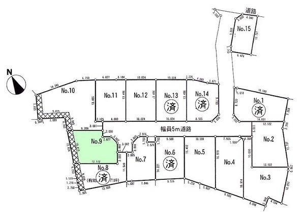 Compartment figure. Land price 16.8 million yen, Land area 151.1 sq m