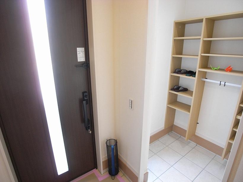 Building plan example (introspection photo). Example of construction Entrance shoes cloak