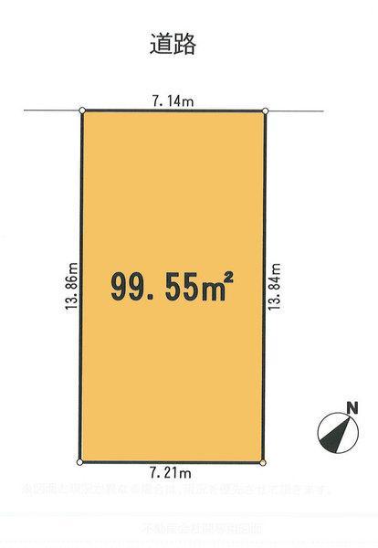 Compartment figure. Land price 8.73 million yen, Land area 99.55 sq m