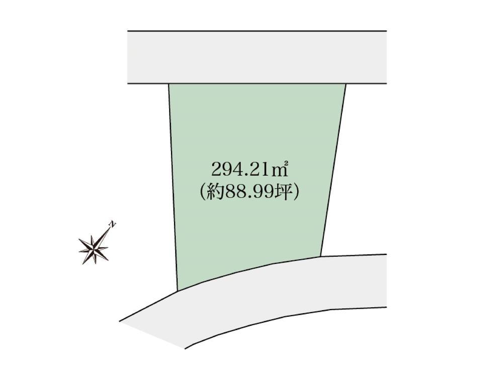 Compartment figure. Land price 21,800,000 yen, Land area 294.21 sq m