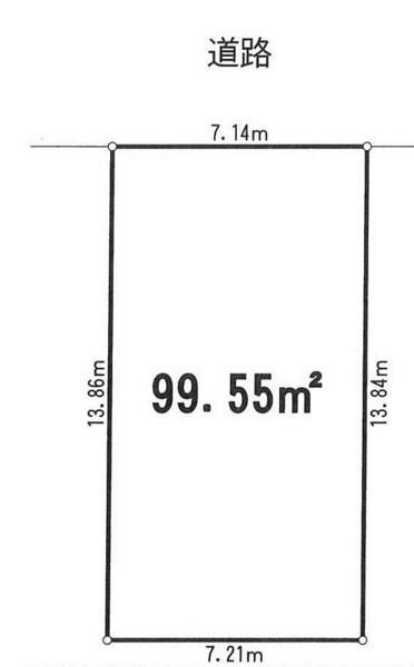 Compartment figure. Land price 8.73 million yen, Land area 99.55 sq m