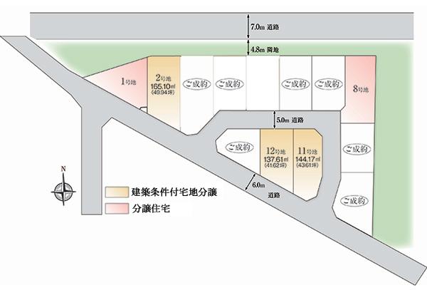 Compartment figure. Land prices -  ※ Sales compartment Figure