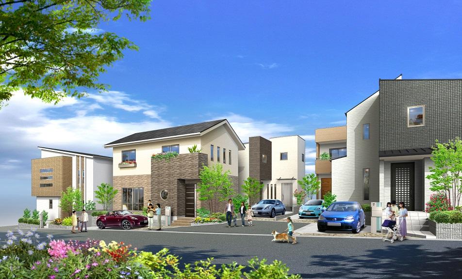 Building plan example (Perth ・ appearance). Complete image Perth