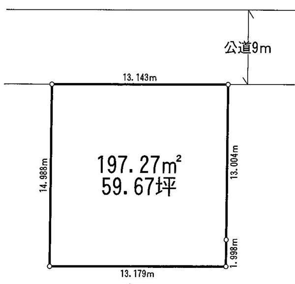 Compartment figure. Land price 18 million yen, Land area 197.27 sq m compartment view
