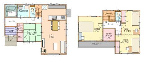 Building plan example (Perth ・ Introspection). Building plan example