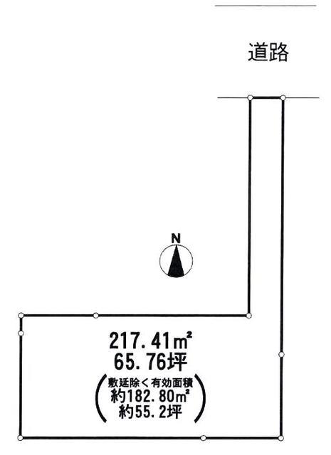 Compartment figure. Land price 19,800,000 yen, Land area 217.41 sq m
