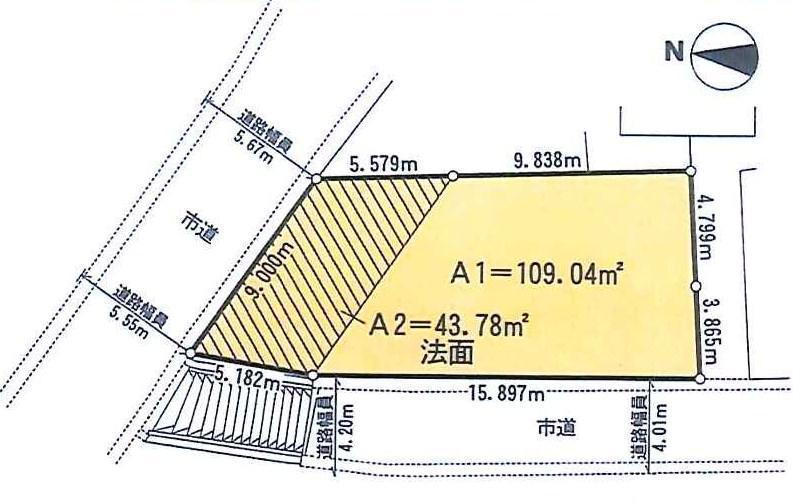 Compartment figure. Land price 8.5 million yen, Land area 152.83 sq m