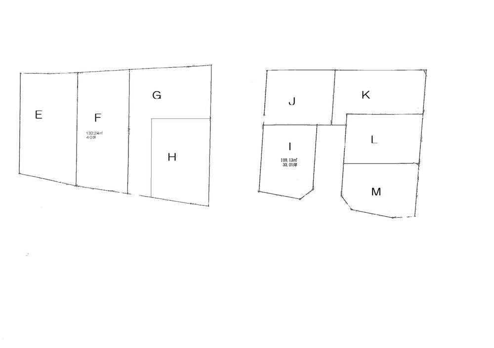 Compartment figure. Land price 23,300,000 yen, Land area 132.24 sq m