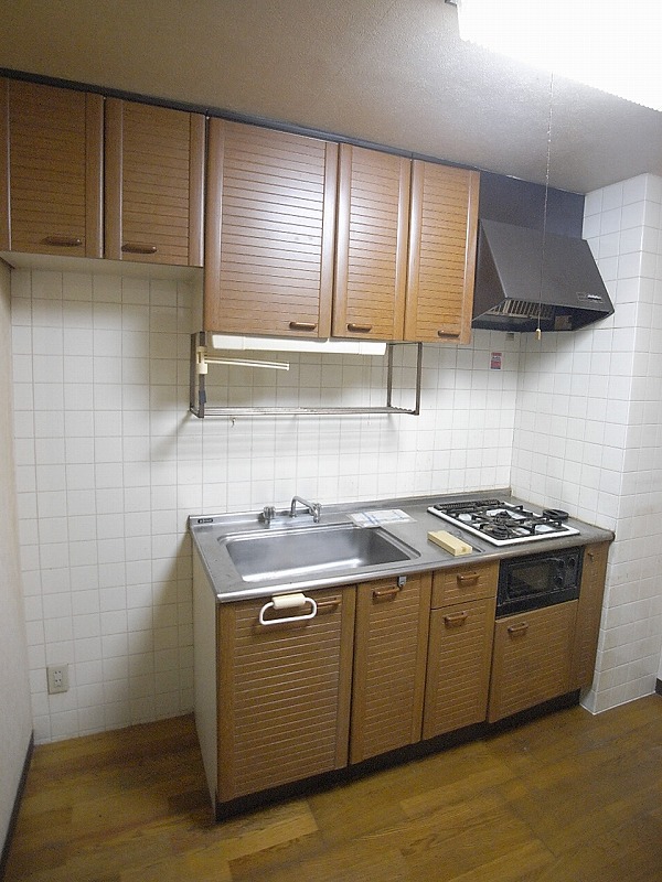 Kitchen. Stove with a kitchen