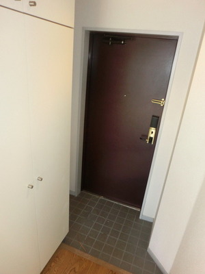 Entrance. Shoe box equipped