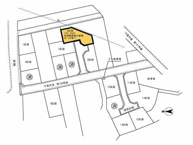 Compartment figure. Land price 33,600,000 yen, Land area 220.96 sq m