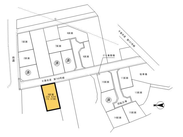 Compartment figure. Land price 29.5 million yen, Land area 234.62 sq m