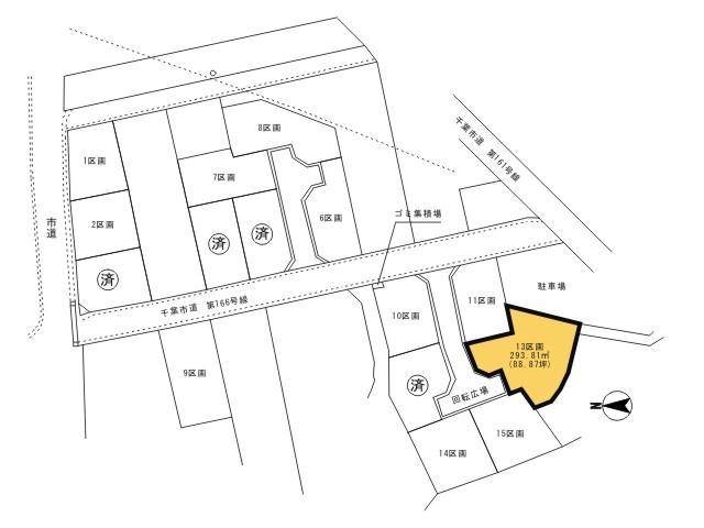Compartment figure. Land price 32,900,000 yen, Land area 293.81 sq m