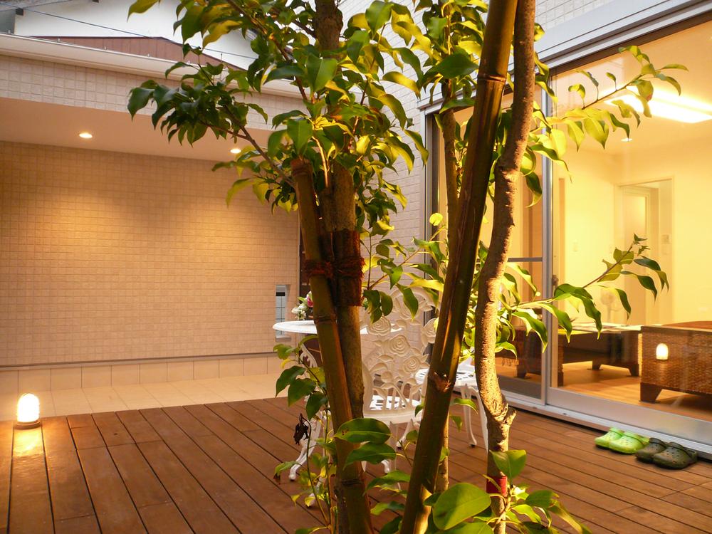 Other building plan example.  [ Wood deck construction example photo ] In addition it will be open and will be installed as out to the flat from the living room. 