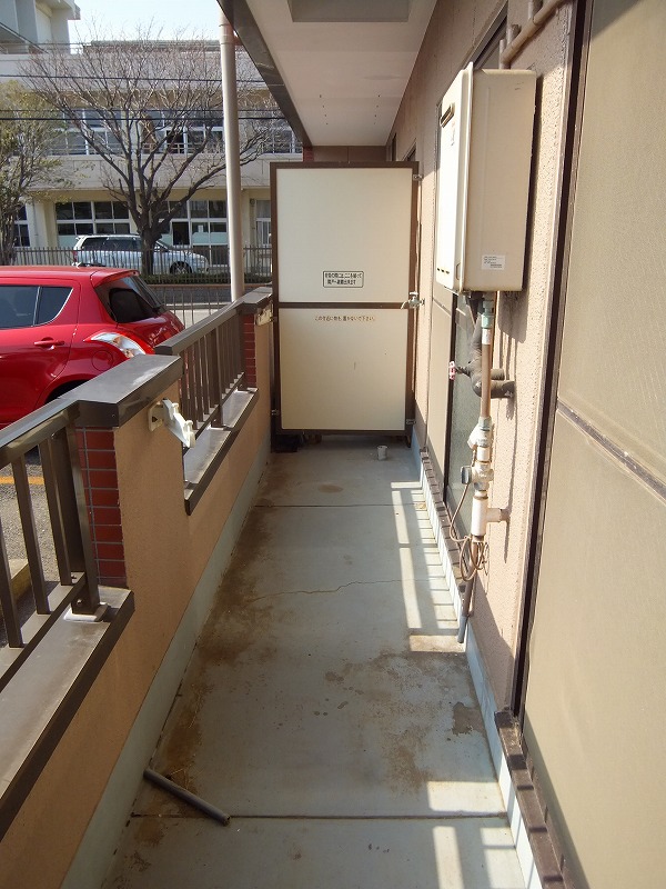 Balcony. Wide balcony