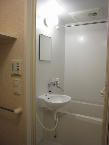 Bath. With bathroom dryer