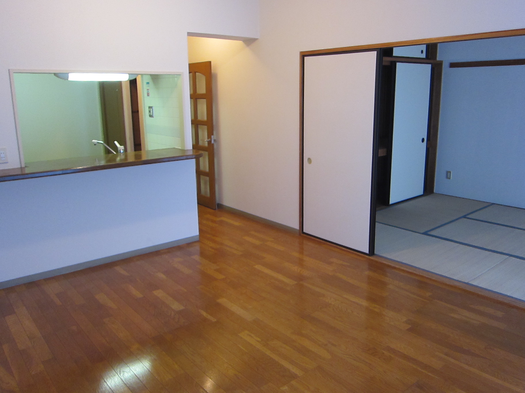 Living and room. Next to the living room is a Japanese-style room