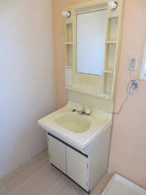 Washroom. Independent toilets in the morning dressed comfortably