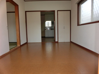 Living and room. Bright two-sided lighting