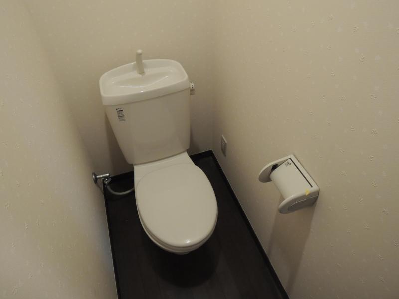 Toilet. Rest room with cleanliness.