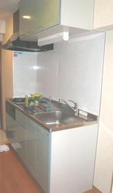 Kitchen. Blue nice kitchen!