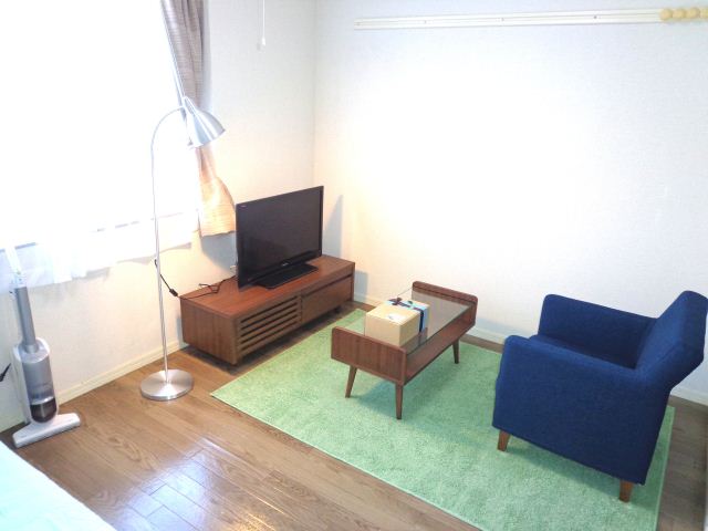 Living and room. Living is