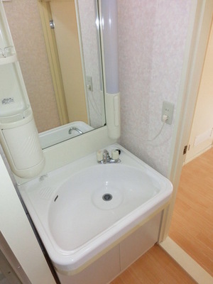 Washroom. Independent wash basin